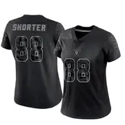 Women's Black Limited Justin Shorter Las Vegas Reflective Jersey