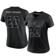 Women's Black Limited Nickell Robey-Coleman Las Vegas Reflective Jersey