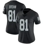 Women's Black Limited Tim Brown Las Vegas Team Color Vapor Untouchable Jersey