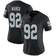 Women's Black Limited Tyler Manoa Las Vegas Team Color Vapor Untouchable Jersey