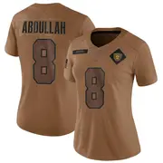 Women's Brown Limited Ameer Abdullah Las Vegas 2023 Salute To Service Jersey