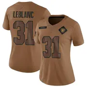 Women's Brown Limited Cre'Von LeBlanc Las Vegas 2023 Salute To Service Jersey