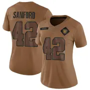 Women's Brown Limited Phalen Sanford Las Vegas 2023 Salute To Service Jersey