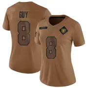 Women's Brown Limited Wilson Ray Guy Las Vegas 2023 Salute To Service Jersey