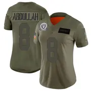 Women's Camo Limited Ameer Abdullah Las Vegas 2019 Salute to Service Jersey