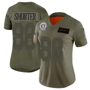 Women's Camo Limited Justin Shorter Las Vegas 2019 Salute to Service Jersey