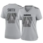 Women's Gray Game Brandon Smith Las Vegas Atmosphere Fashion Jersey