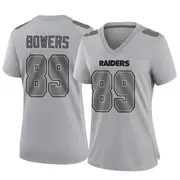 Women's Gray Game Brock Bowers Las Vegas Atmosphere Fashion Jersey