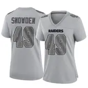 Women's Gray Game Charles Snowden Las Vegas Atmosphere Fashion Jersey