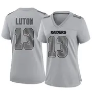 Women's Gray Game Jake Luton Las Vegas Atmosphere Fashion Jersey