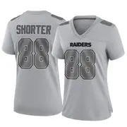 Women's Gray Game Justin Shorter Las Vegas Atmosphere Fashion Jersey