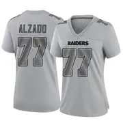 Women's Gray Game Lyle Alzado Las Vegas Atmosphere Fashion Jersey