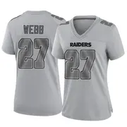 Women's Gray Game Sam Webb Las Vegas Atmosphere Fashion Jersey