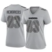 Women's Gray Game Ted Hendricks Las Vegas Atmosphere Fashion Jersey