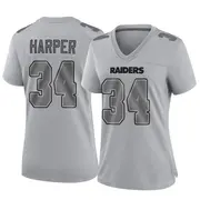 Women's Gray Game Thomas Harper Las Vegas Atmosphere Fashion Jersey