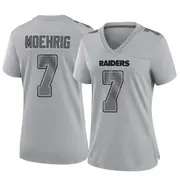 Women's Gray Game Tre'von Moehrig Las Vegas Atmosphere Fashion Jersey