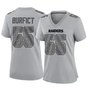 Women's Gray Game Vontaze Burfict Las Vegas Atmosphere Fashion Jersey