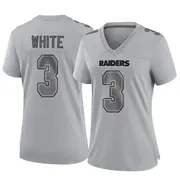 Women's Gray Game Zamir White Las Vegas Atmosphere Fashion Jersey