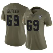 Women's Olive Limited Adam Butler Las Vegas 2022 Salute To Service Jersey