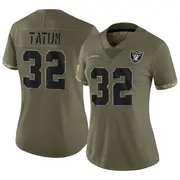 Women's Olive Limited Jack Tatum Las Vegas 2022 Salute To Service Jersey