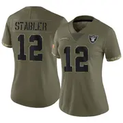 Women's Olive Limited Ken Stabler Las Vegas 2022 Salute To Service Jersey