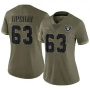 Women's Olive Limited Wilson Gene Upshaw Las Vegas 2022 Salute To Service Jersey