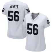 Women's White Game Amari Burney Las Vegas Jersey