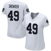 Women's White Game Charles Snowden Las Vegas Jersey