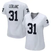 Women's White Game Cre'Von LeBlanc Las Vegas Jersey