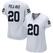 Women's White Game Isaiah Pola-Mao Las Vegas Jersey