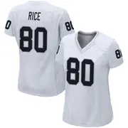 Women's White Game Jerry Rice Las Vegas Jersey