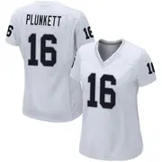 Women's White Game Jim Plunkett Las Vegas Jersey