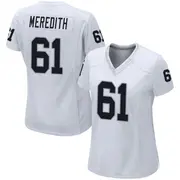 Women's White Game Jordan Meredith Las Vegas Jersey