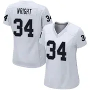 Women's White Game K.J. Wright Las Vegas Jersey