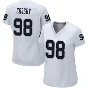 Women's White Game Maxx Crosby Las Vegas Jersey