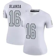 Women's White Legend George Blanda Las Vegas Color Rush Jersey