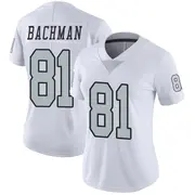 Women's White Limited Alex Bachman Las Vegas Color Rush Jersey