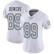 Women's White Limited Brock Bowers Las Vegas Color Rush Jersey