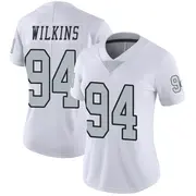 Women's White Limited Christian Wilkins Las Vegas Color Rush Jersey