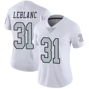 Women's White Limited Cre'Von LeBlanc Las Vegas Color Rush Jersey