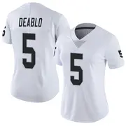 Women's White Limited Divine Deablo Las Vegas Vapor Untouchable Jersey