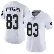 Women's White Limited Kristian Wilkerson Las Vegas Vapor Untouchable Jersey