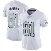 Women's White Limited Tim Brown Las Vegas Color Rush Jersey