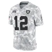 Youth Arctic Camo Limited Aidan O'Connell Las Vegas 2024 Salute to Service Jersey