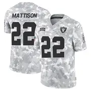 Youth Arctic Camo Limited Alexander Mattison Las Vegas 2024 Salute to Service Jersey