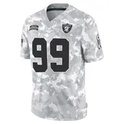 Youth Arctic Camo Limited Andre Carter II Las Vegas 2024 Salute to Service Jersey