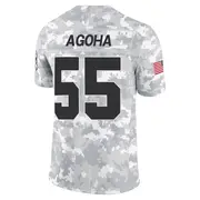 Youth Arctic Camo Limited David Agoha Las Vegas 2024 Salute to Service Jersey