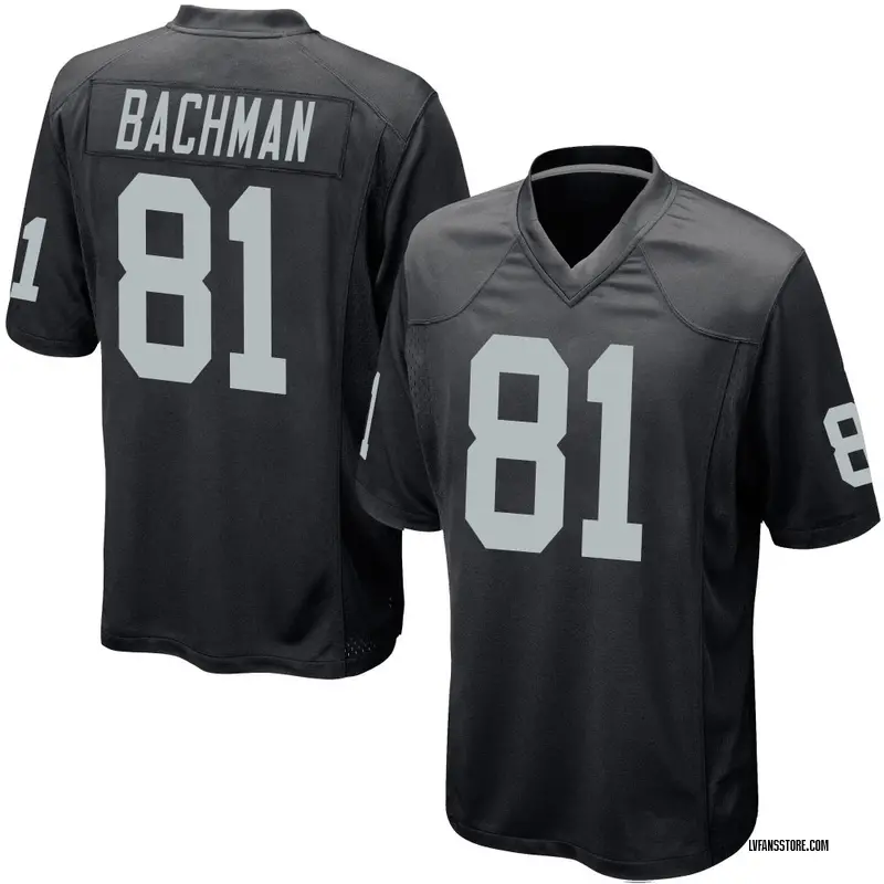 Youth Black Game Alex Bachman Las Vegas Team Color Jersey