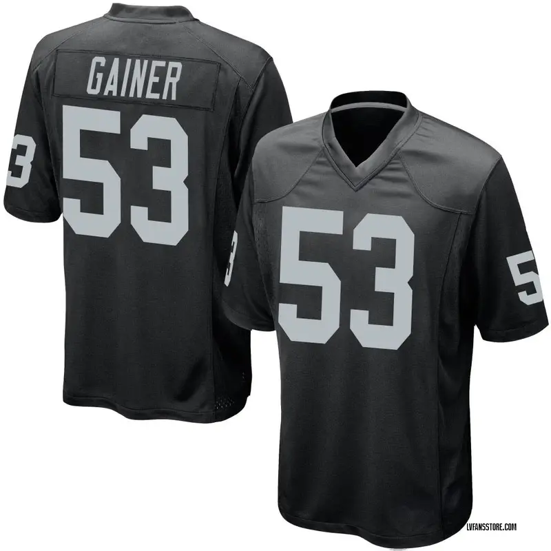 Youth Black Game Amari Gainer Las Vegas Team Color Jersey