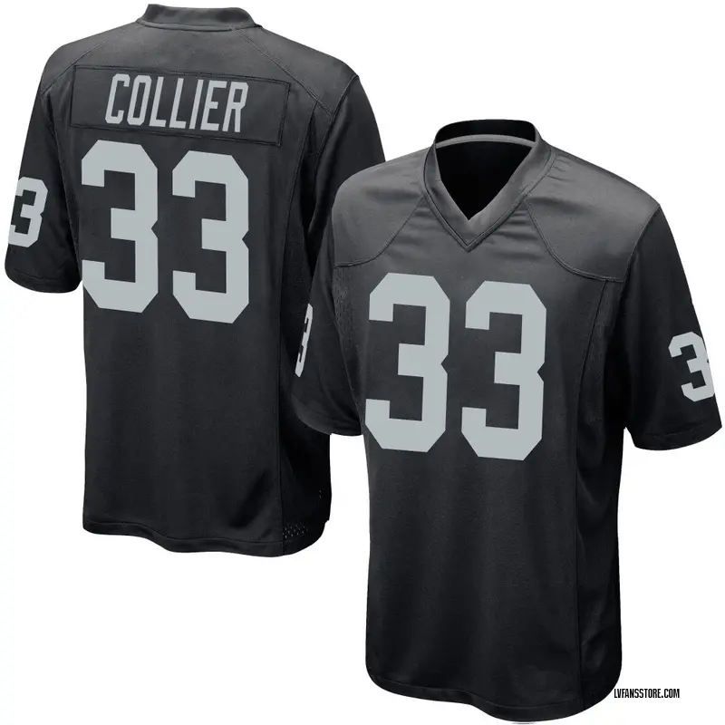 Youth Black Game Chris Collier Las Vegas Team Color Jersey